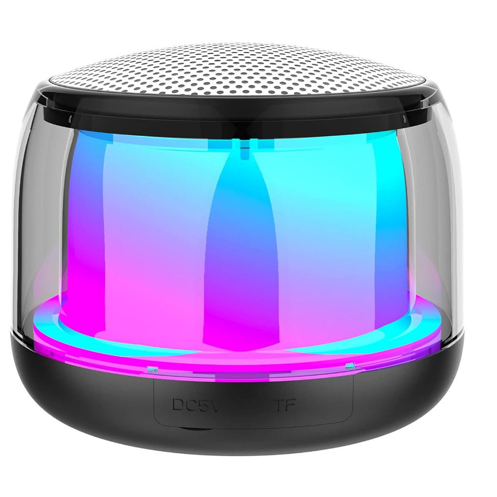 (BTS001) Portable Wireless Speaker, IP68 Waterproof with Colorful Lights