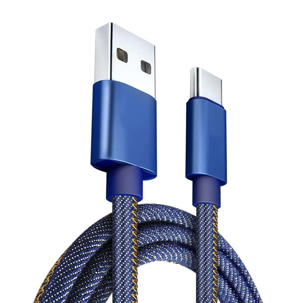 (USBC808) ( 1M ) USB to Type-C Denim Cable
