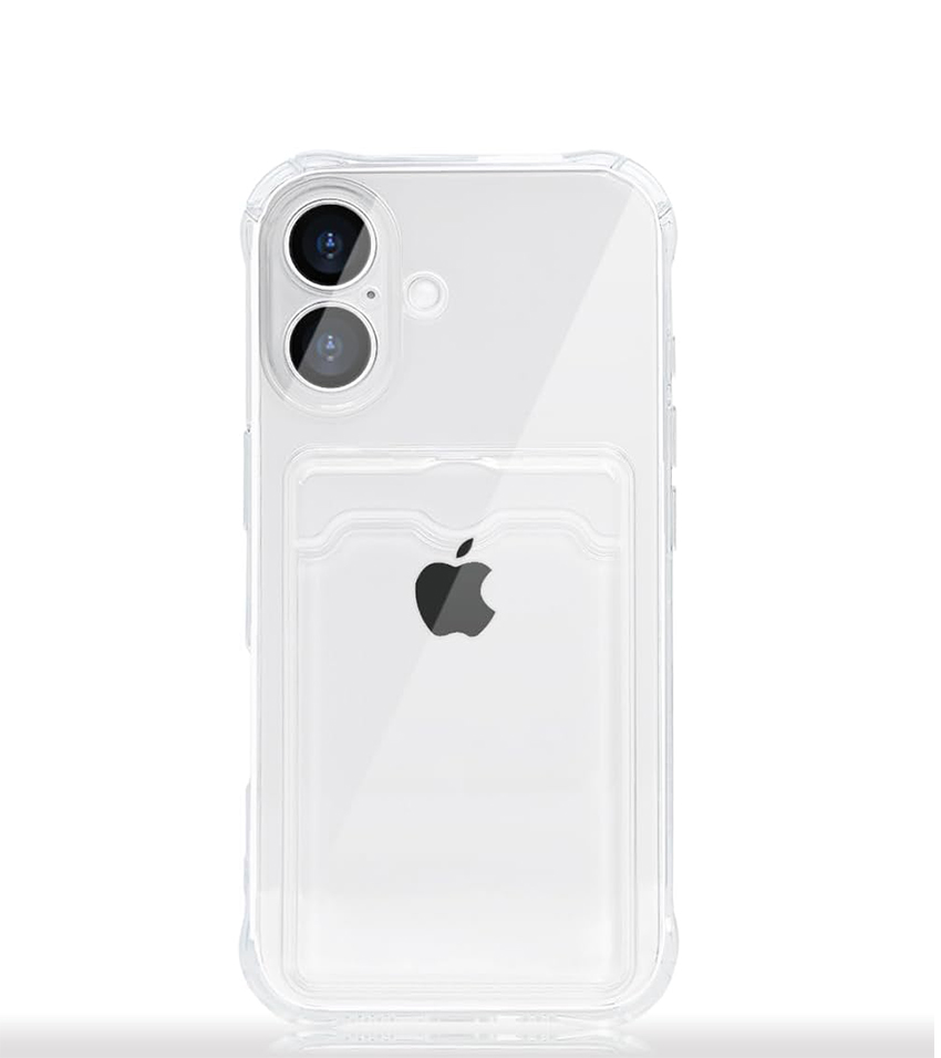 (IPH171B) Anti-Yellow Card Pocket TPU Case for iPhone 17